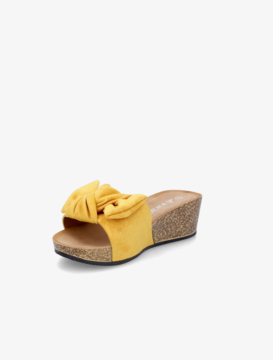 Mules compensées à noeud - Jaune - 3