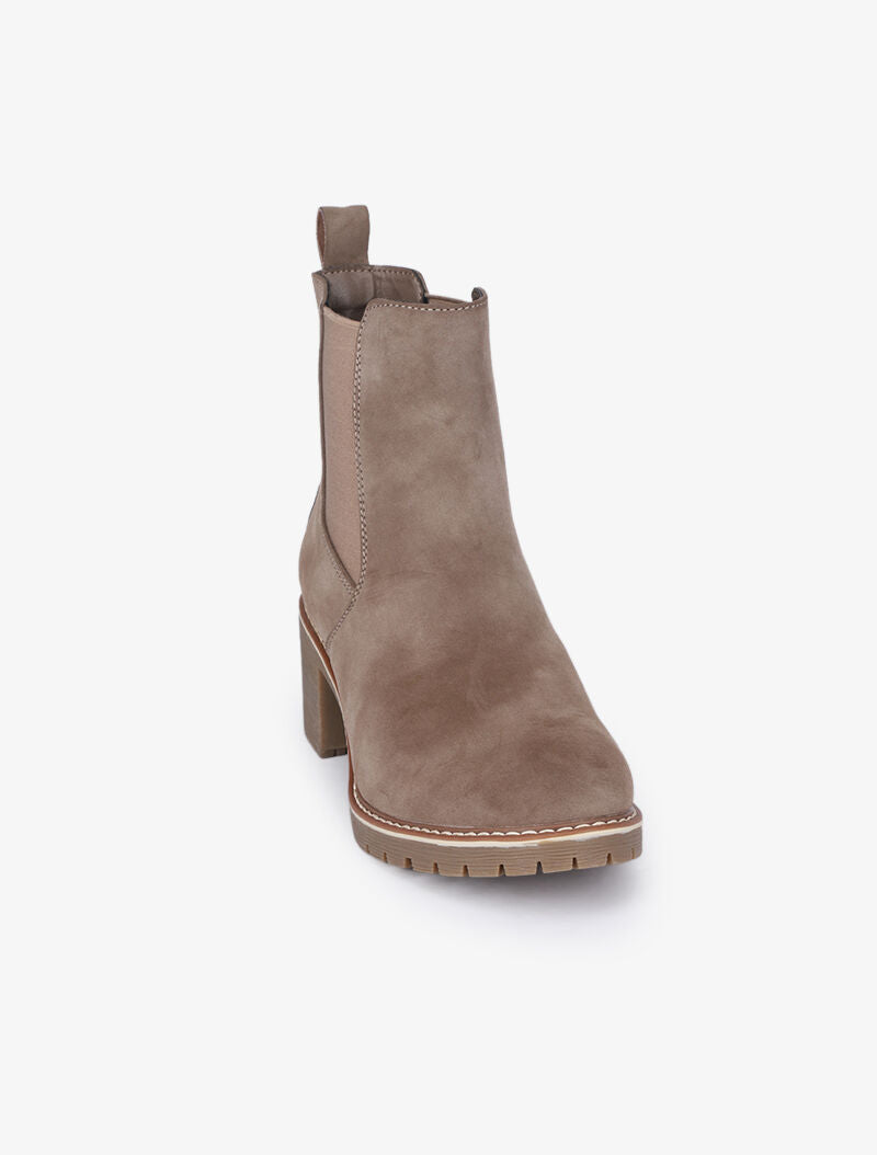 Chelsea boots élastiquées en suédine - Taupe - 3