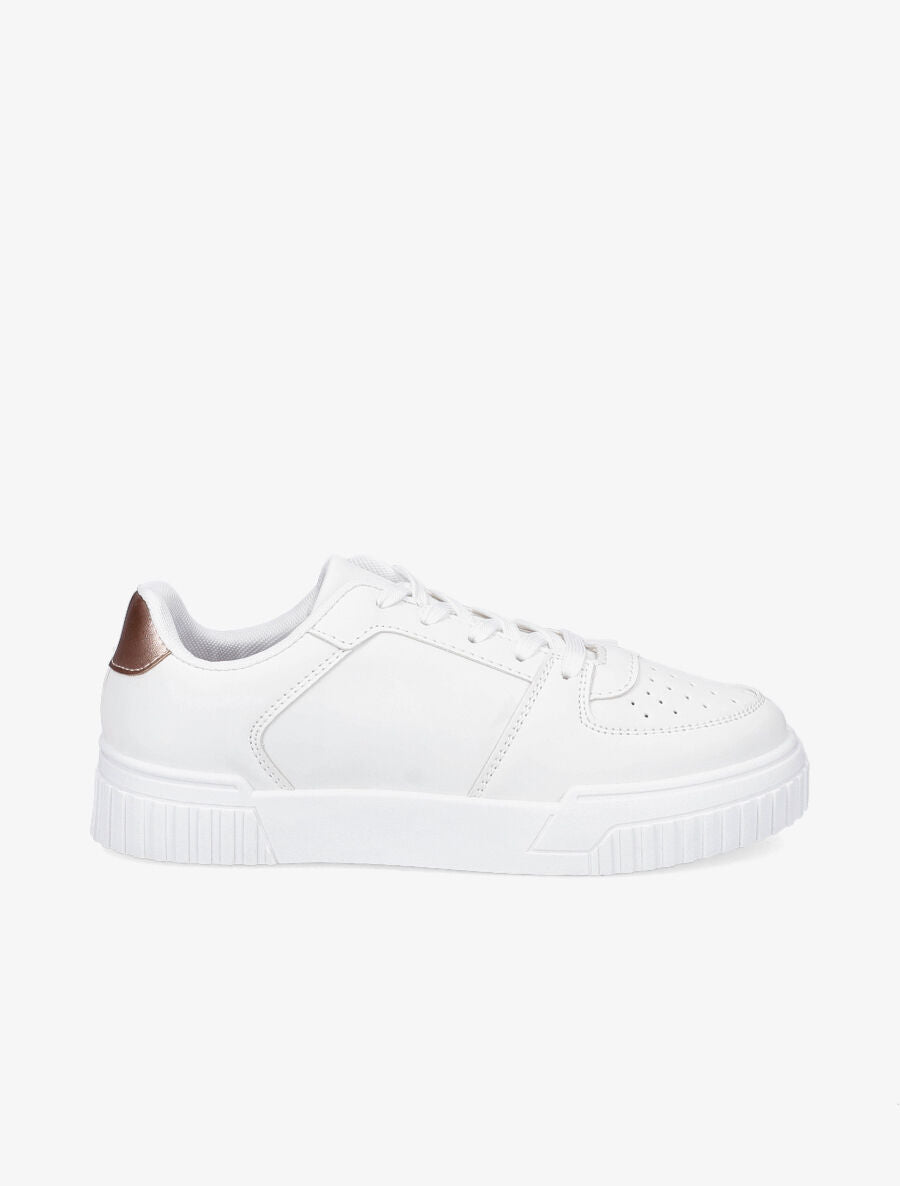 Sneakers basses à bouts ronds - Rose gold - 5