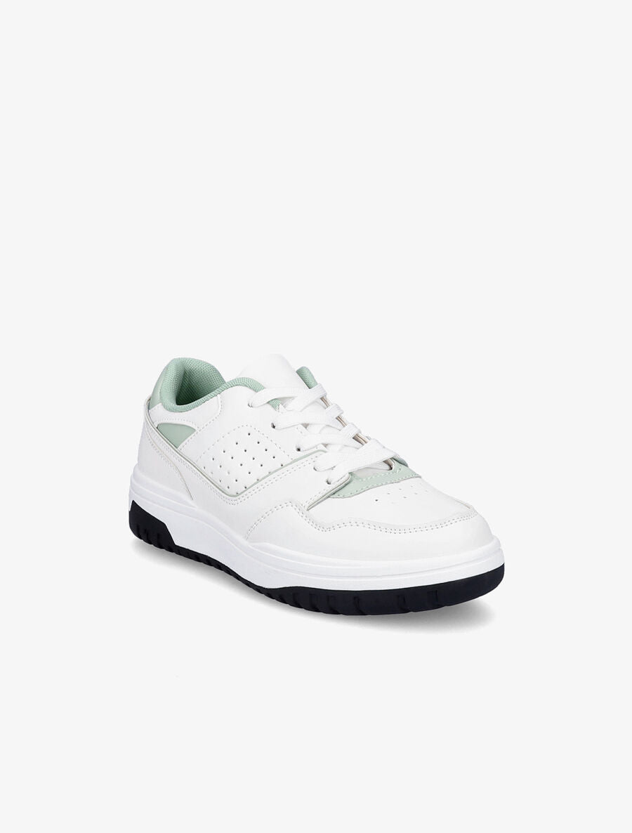 Baskets bicolores - Vert - 2