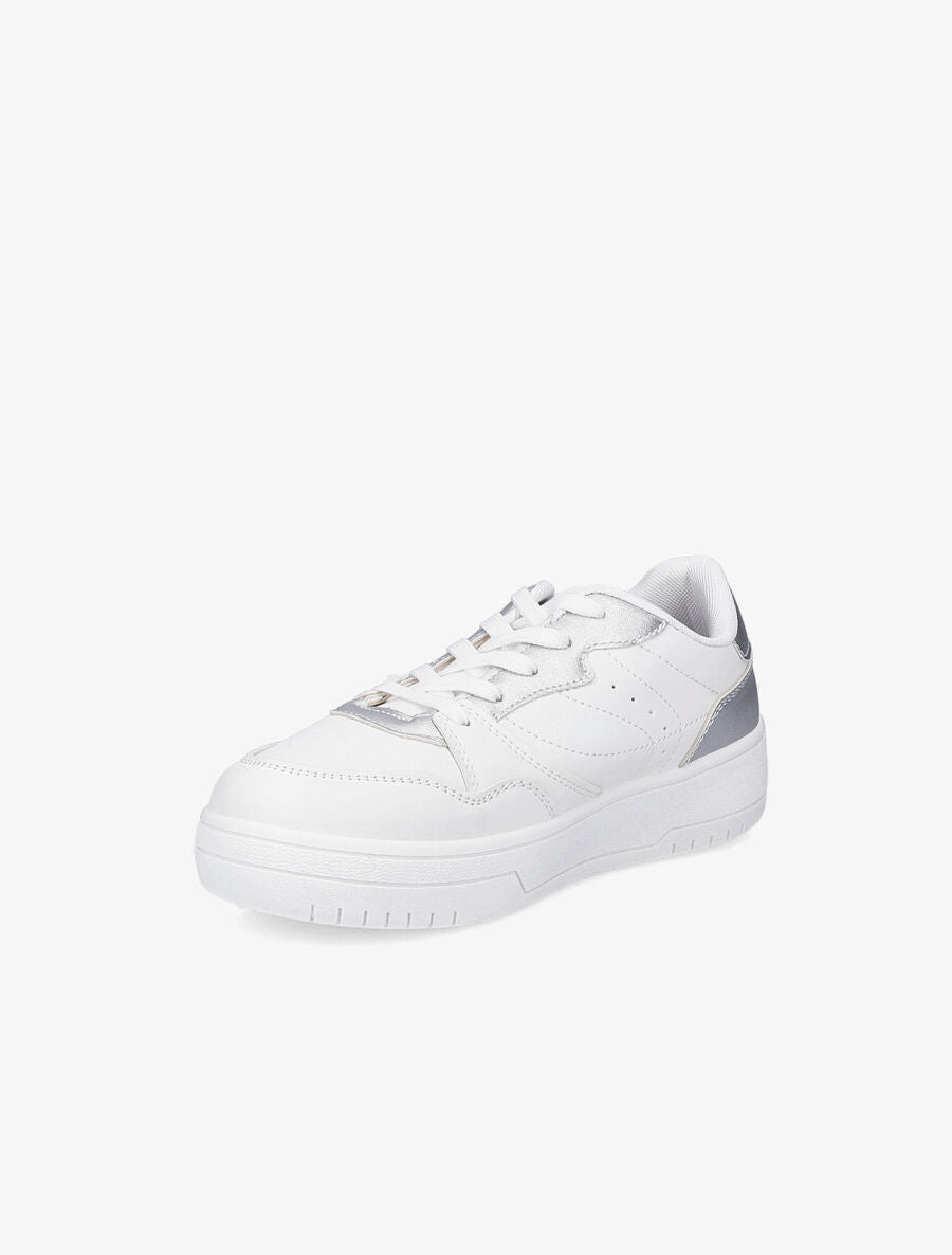 Baskets basses bicolore - Argent - 3