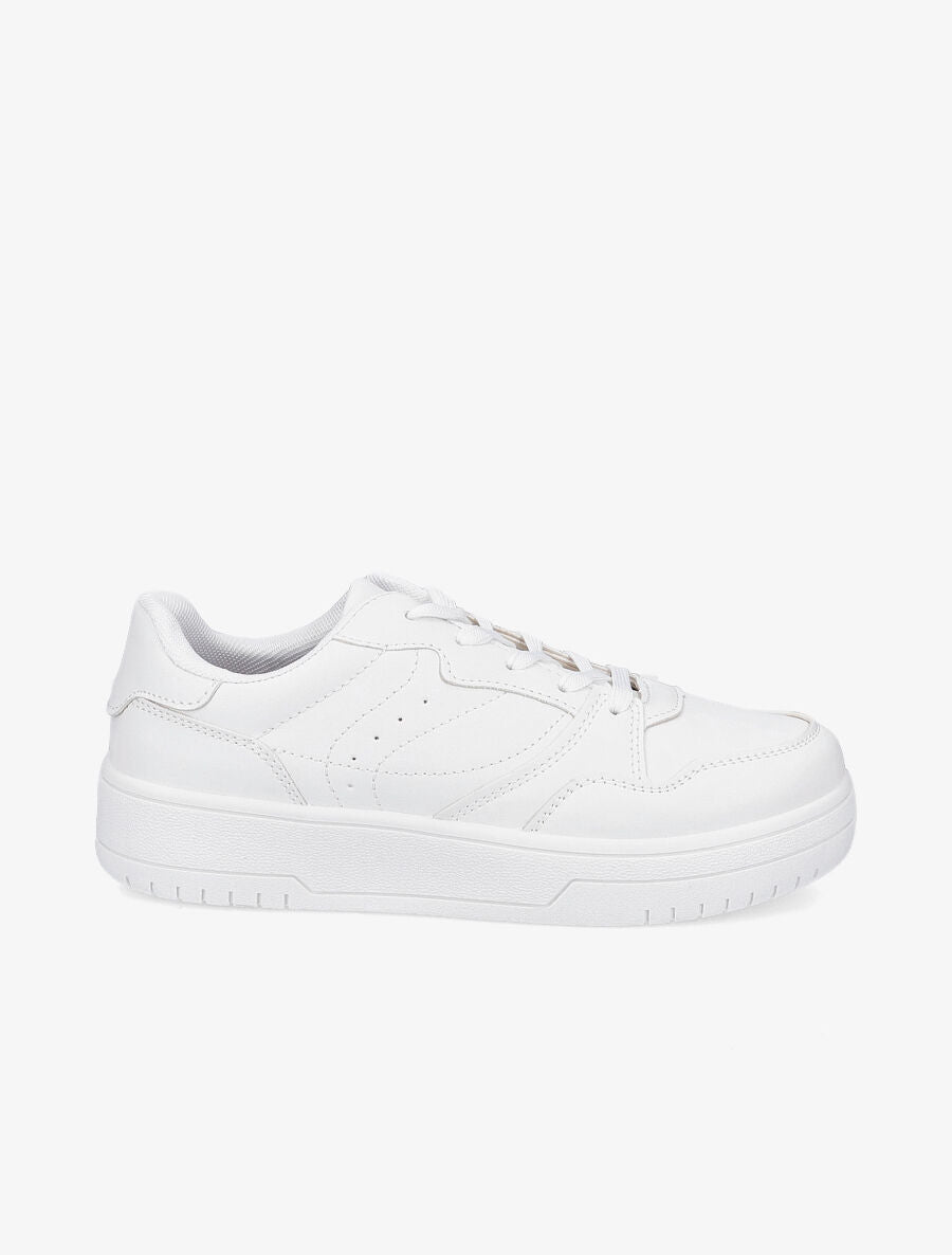 Baskets basses bicolore - Blanc - 5