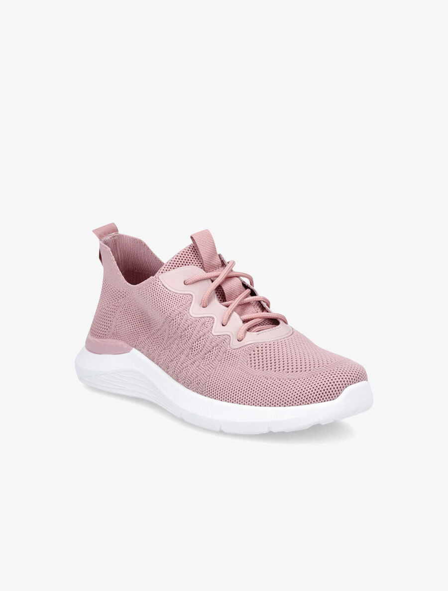 Baskets en mesh à lacets - Rose - 2