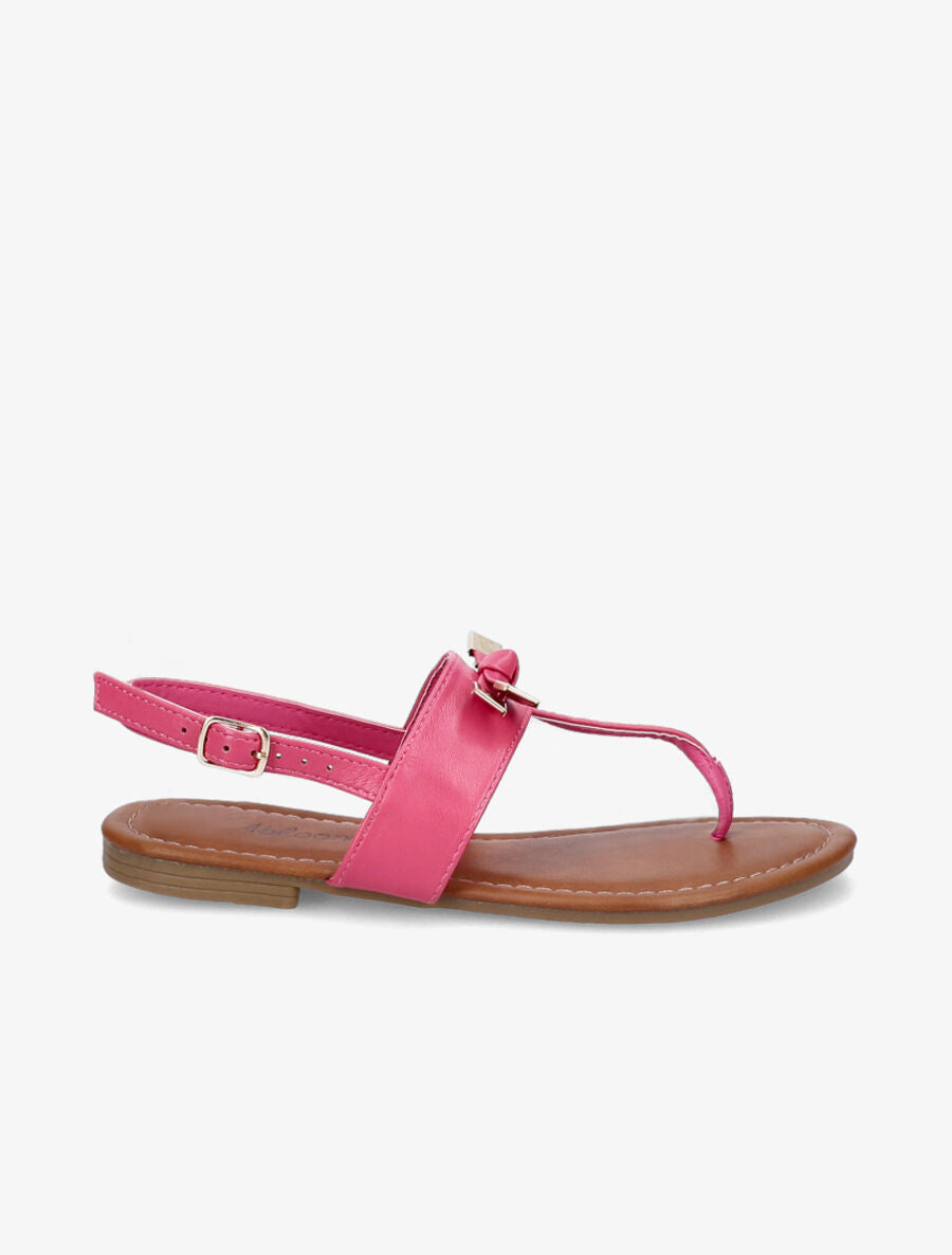 Nu-pieds à petit noeud - Fushia - 2