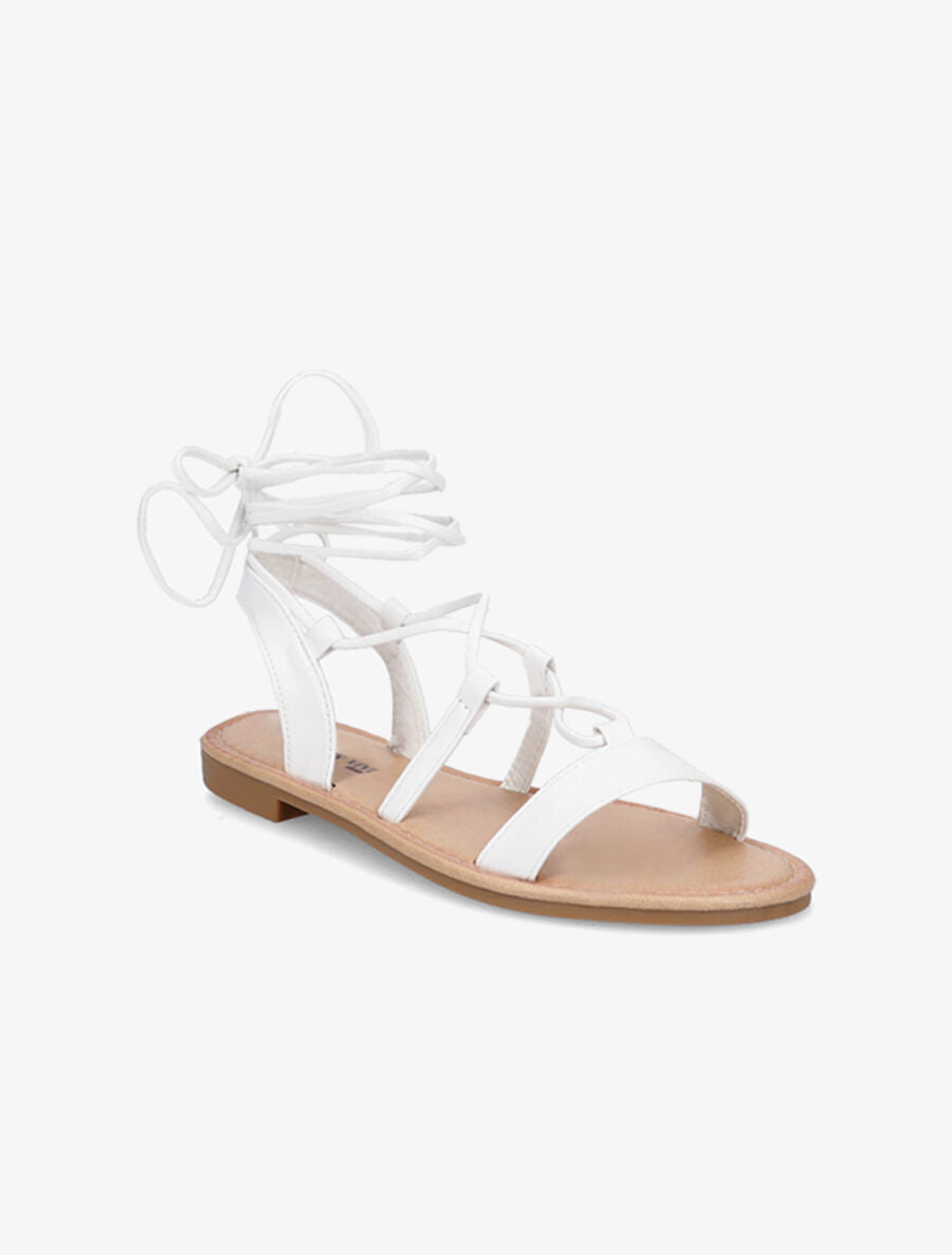 Nu-pieds à liens - Blanc - 4
