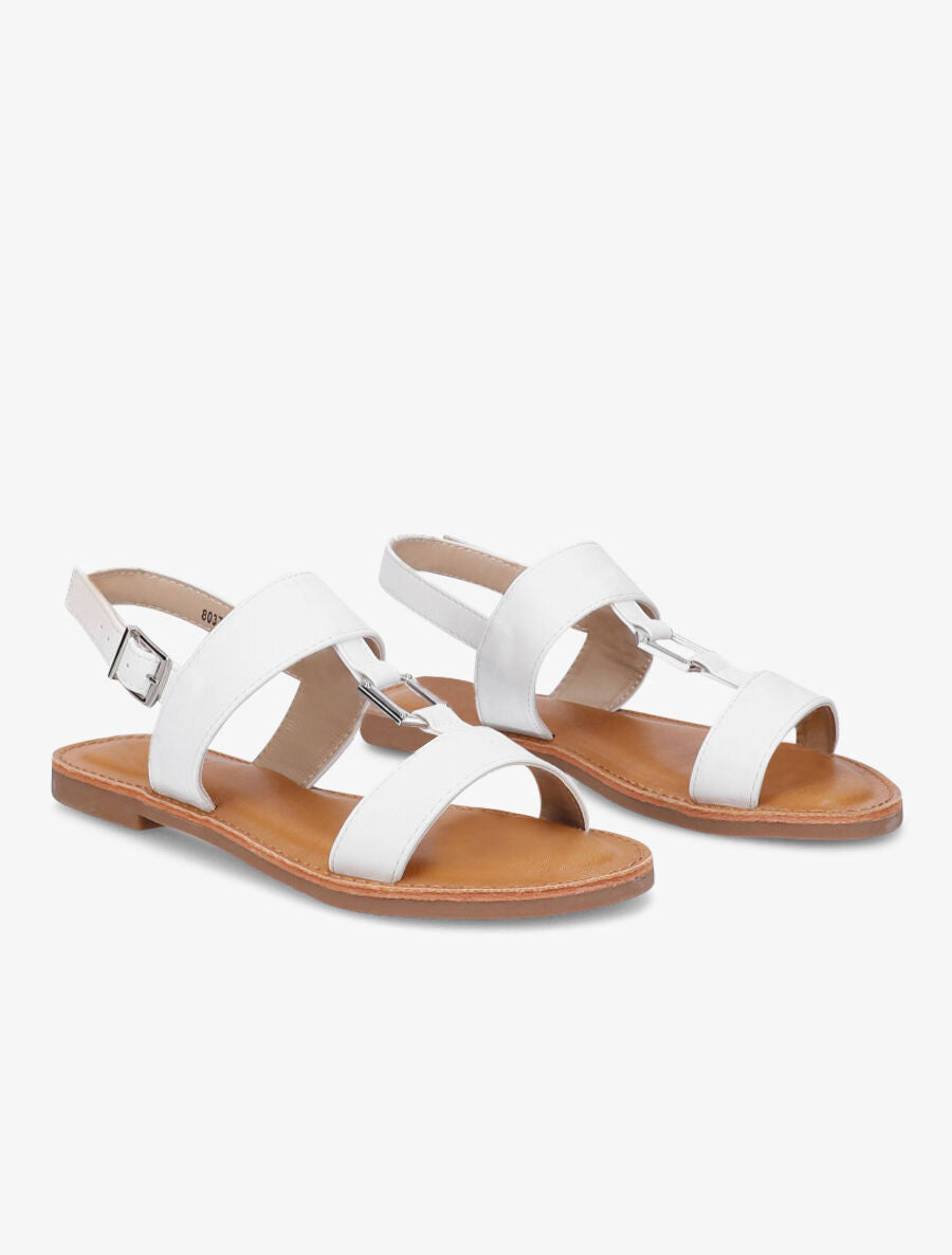 Nu-pieds à boucle géométrique - Blanc - 4