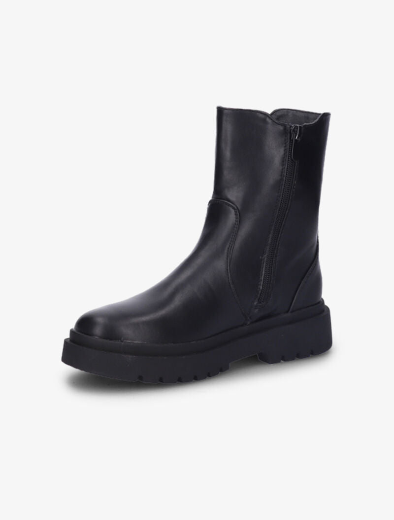 Bottines à semelle épaisse et à ganse élastiquée - Noir - 4