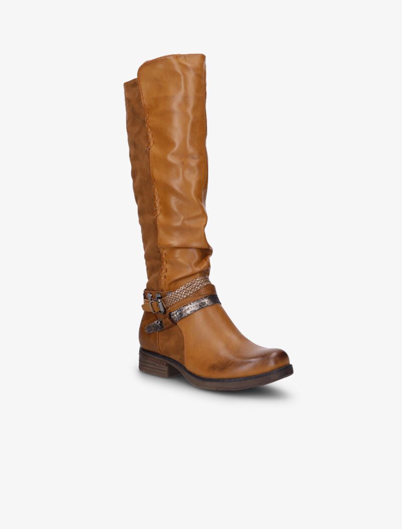 Bottes cavalières bi-matière - Camel - 3