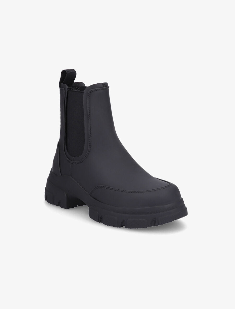 Chelsea boots montantes à semelle stylisée - Noir - 2
