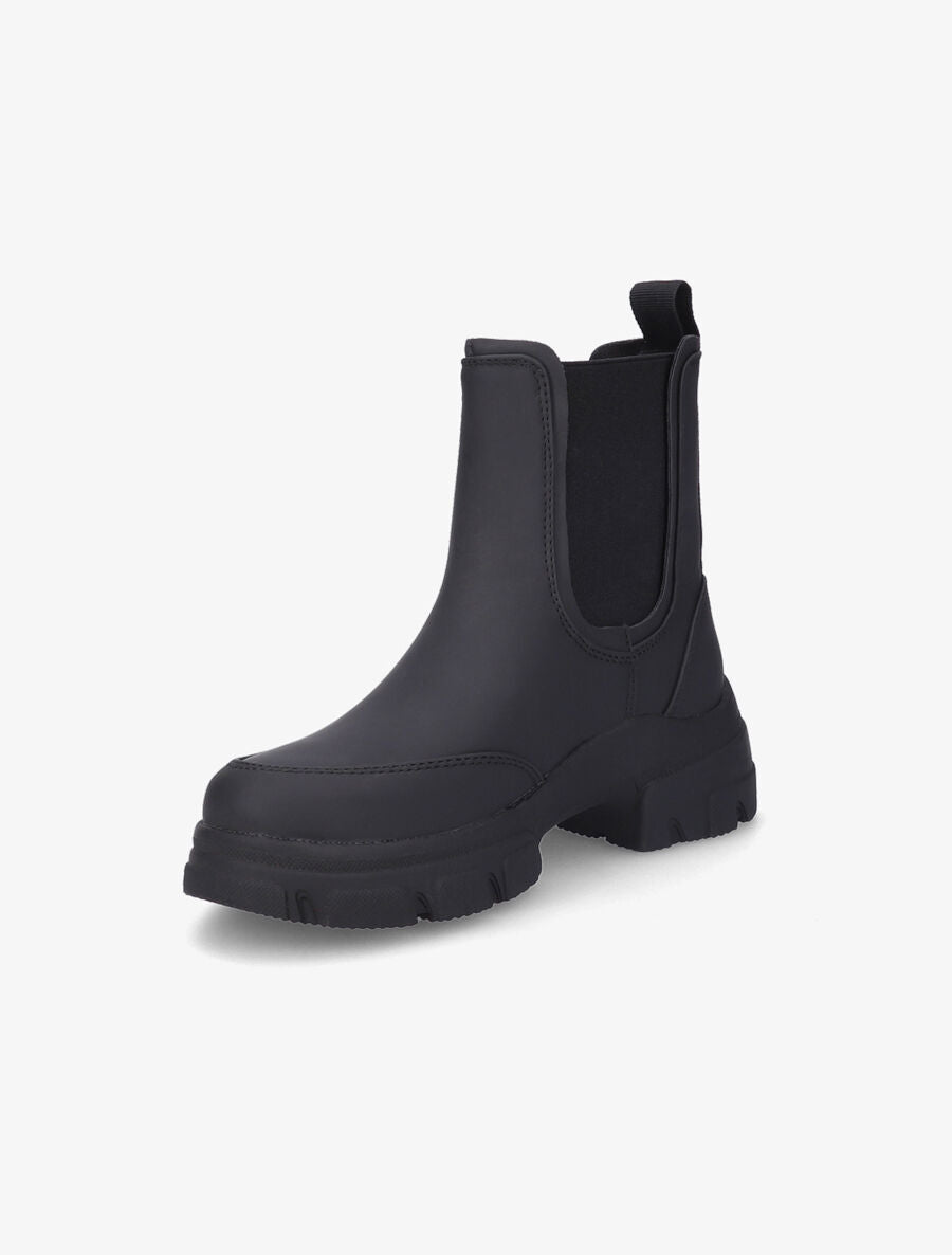 Chelsea boots montantes à semelle stylisée - Noir - 3