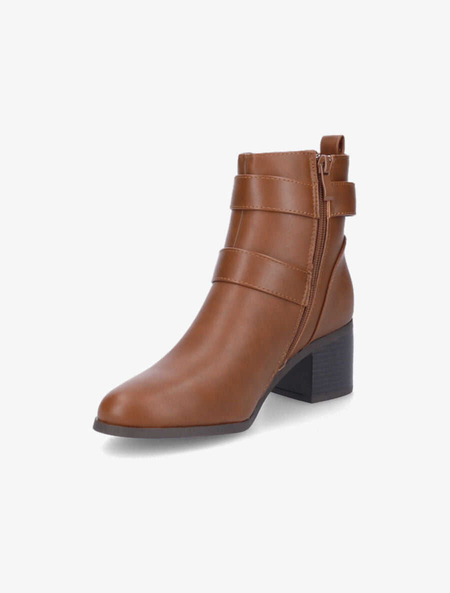 Bottines à boucles - Camel - 3