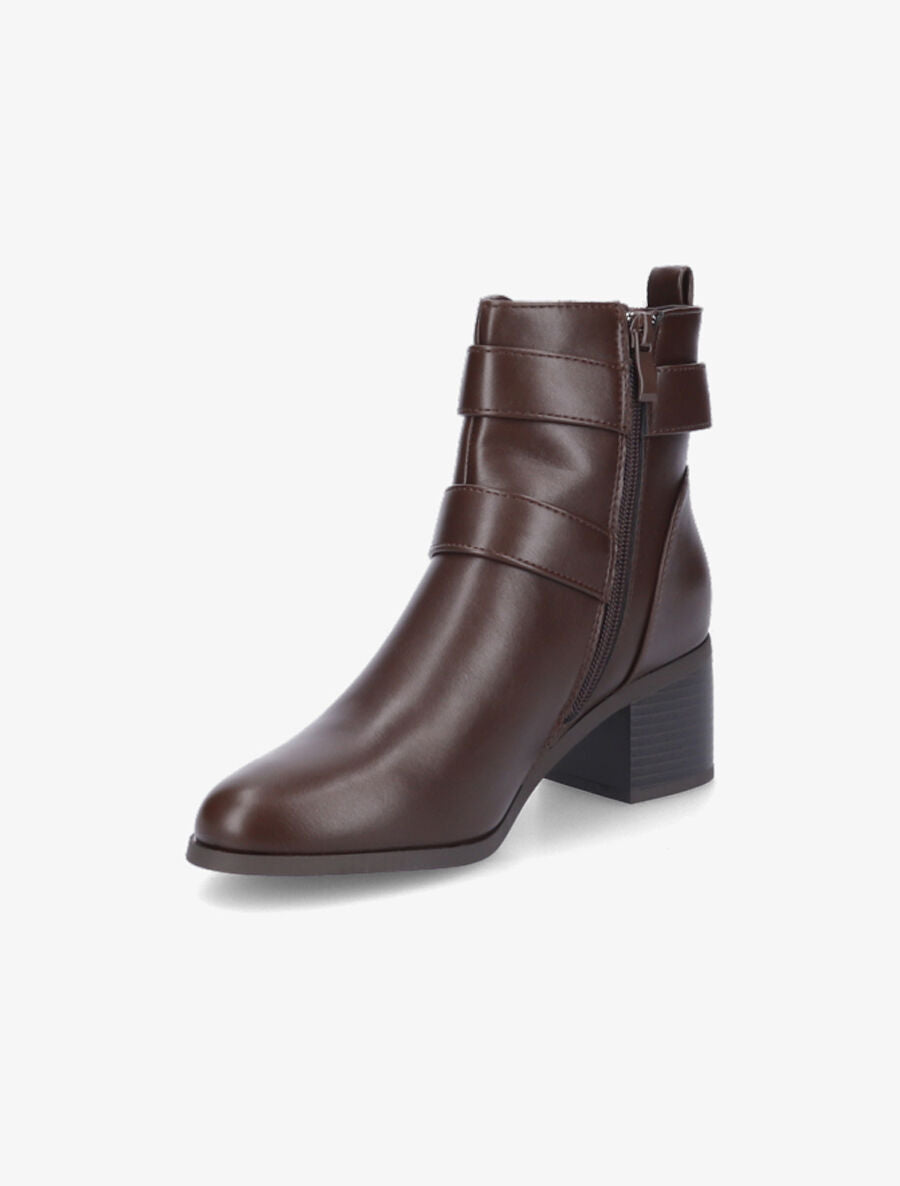 Bottines à boucles - Marron - 3