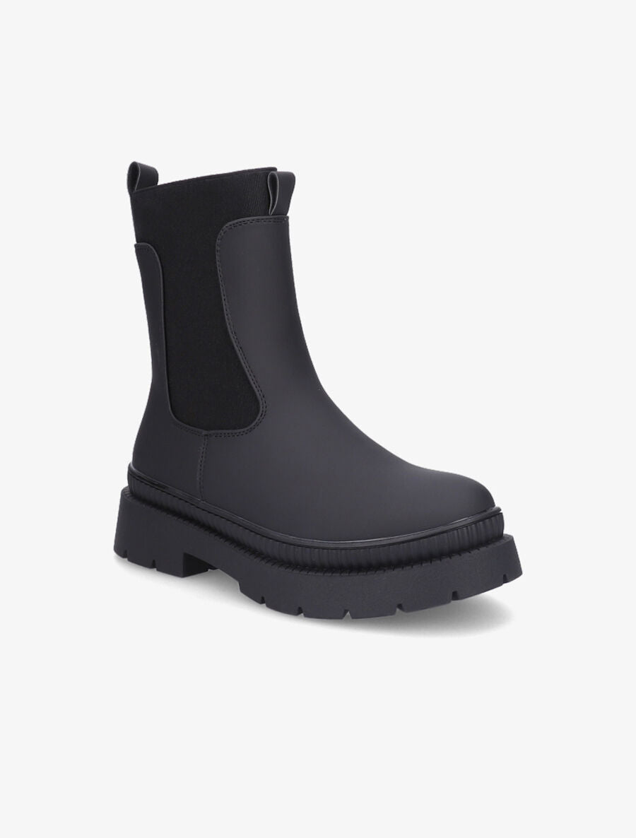 Boots montantes à cheville élastiquée - Noir - 2