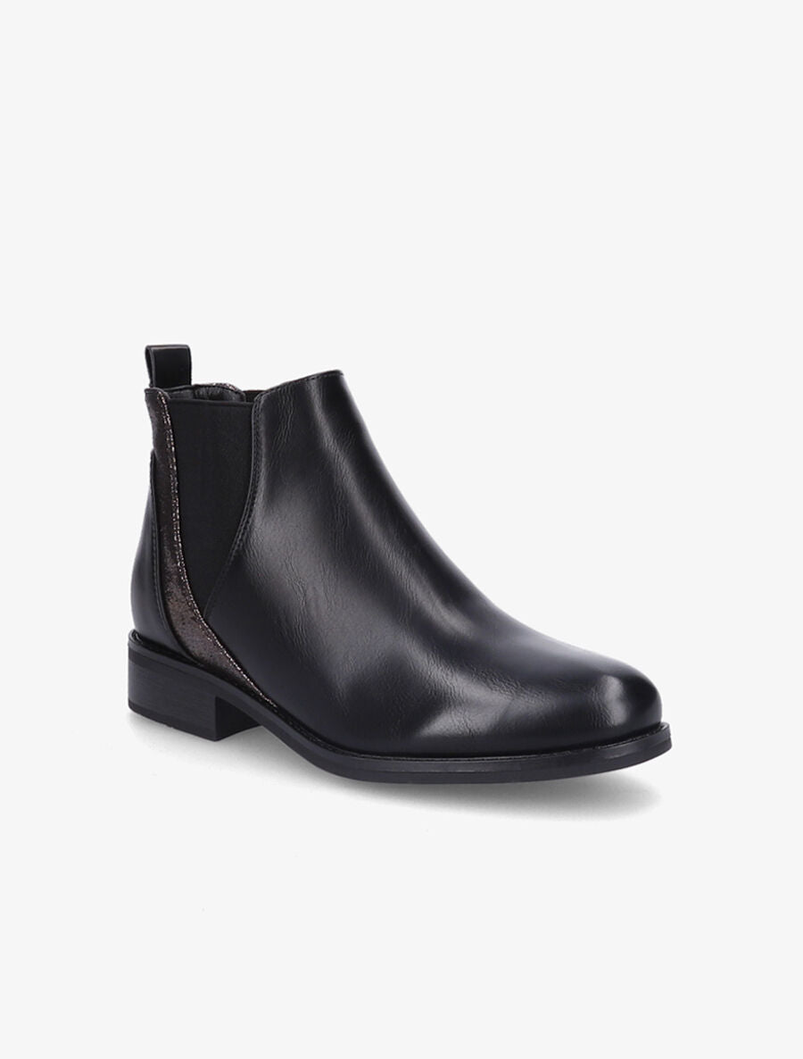 Bottines chelsea à liseré irisé - Noir - 2
