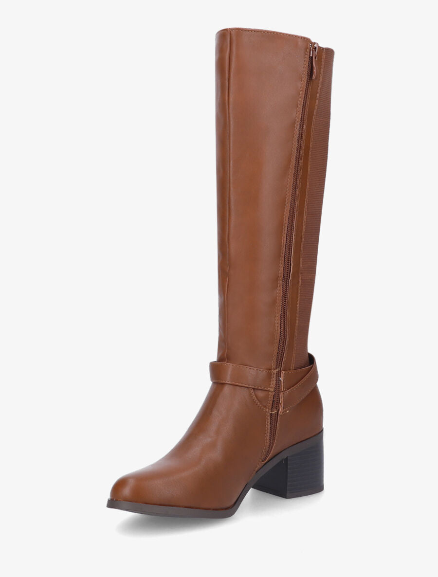 Bottes à contrefort élastiqué - Camel - 3