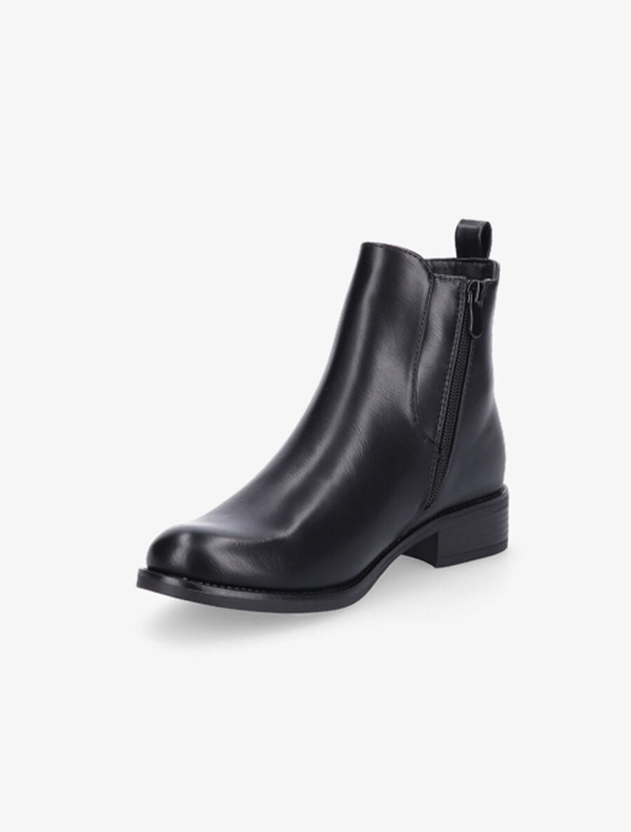 Boots style chelsea en simili - Noir - 3