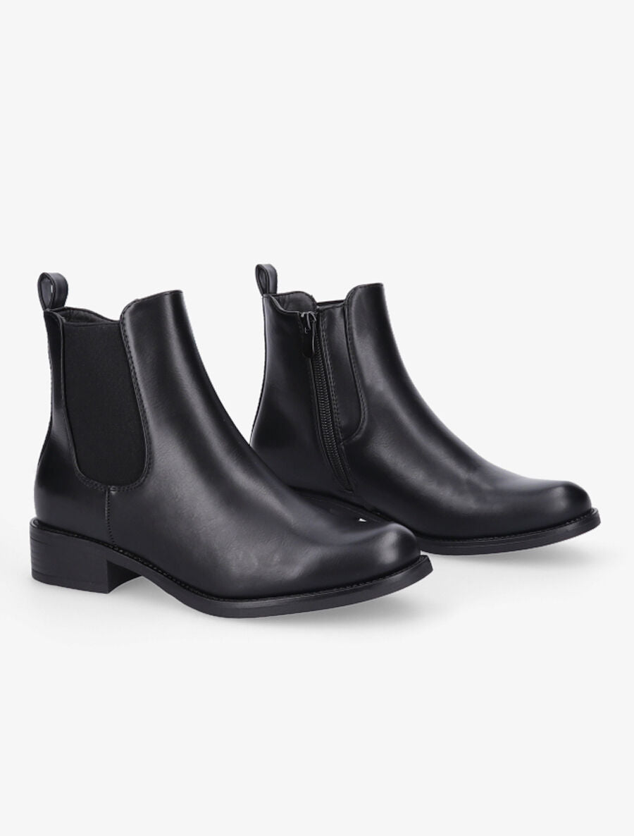 Boots style chelsea en simili - Noir - 4