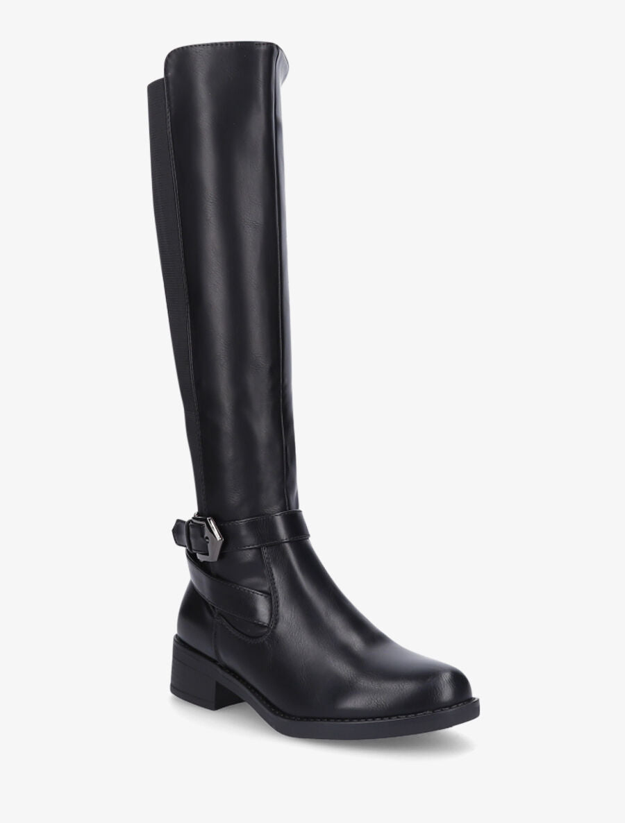 Bottes élastiquées à boucle - Noir - 2