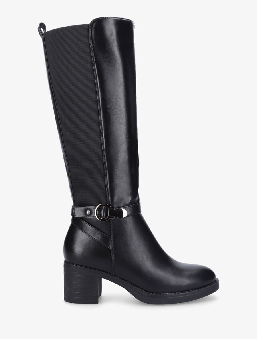 Bottes à bride en tour de cheville - Noir - 1