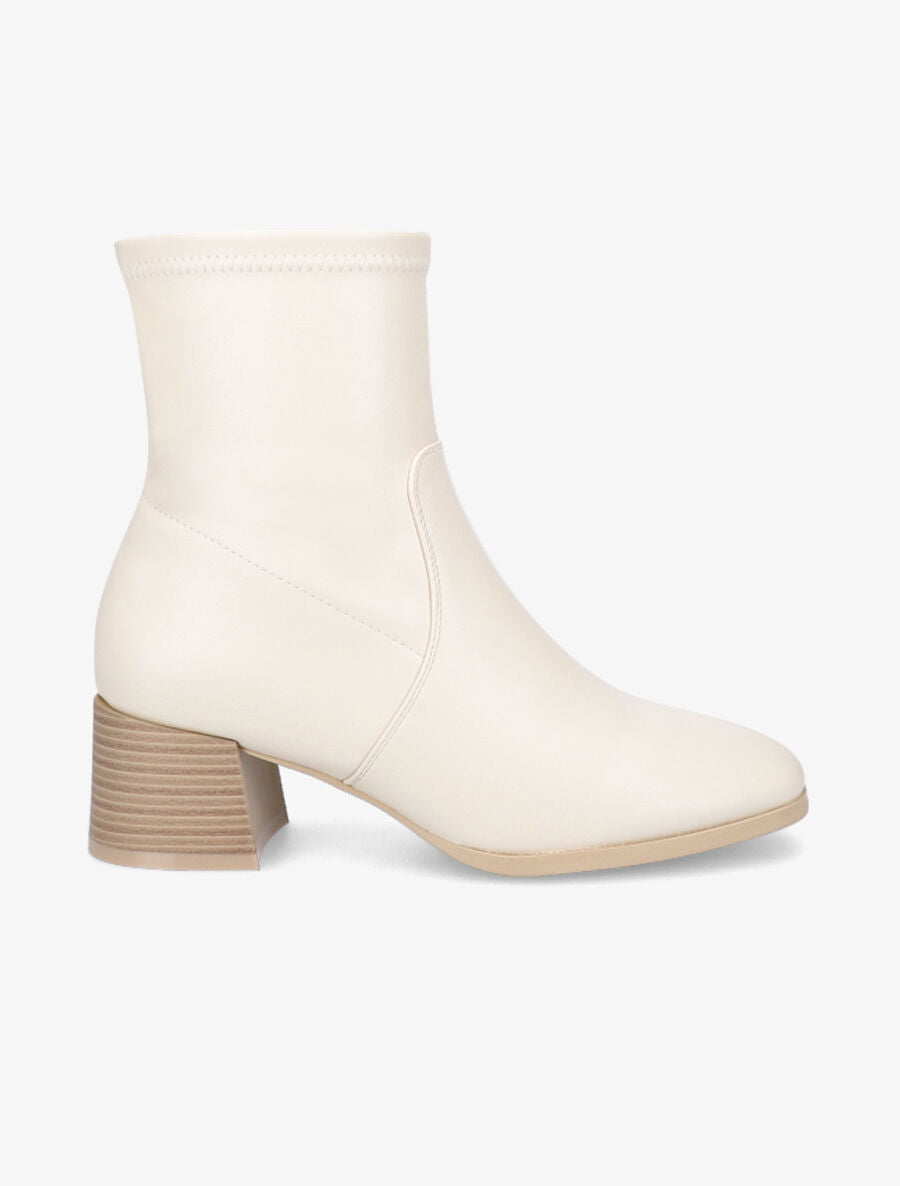 Bottines classiques souples - Crème - 1