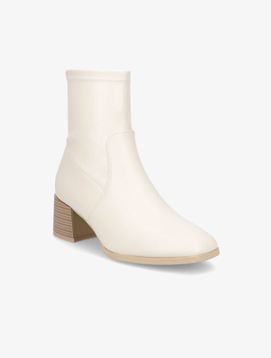 Bottines classiques souples - Crème - 2