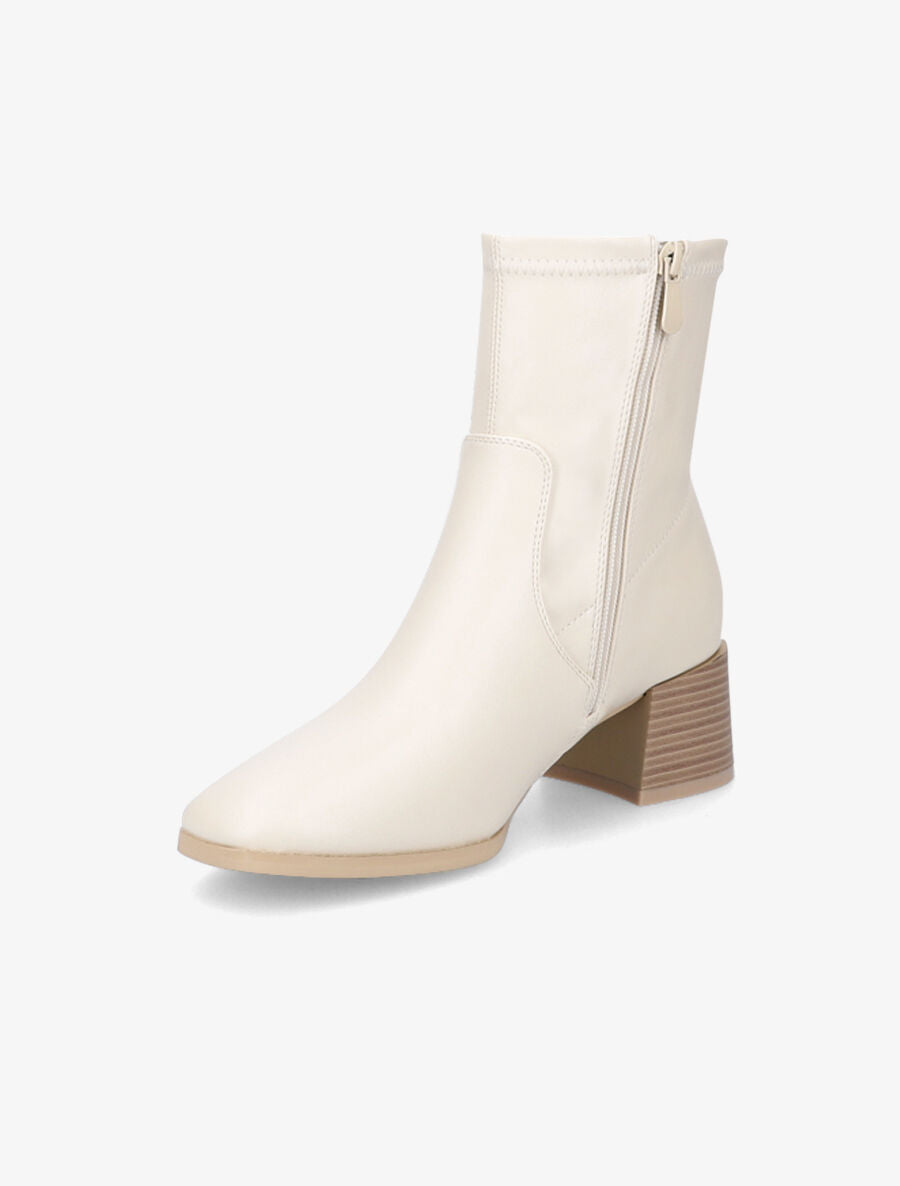 Bottines classiques souples - Crème - 3