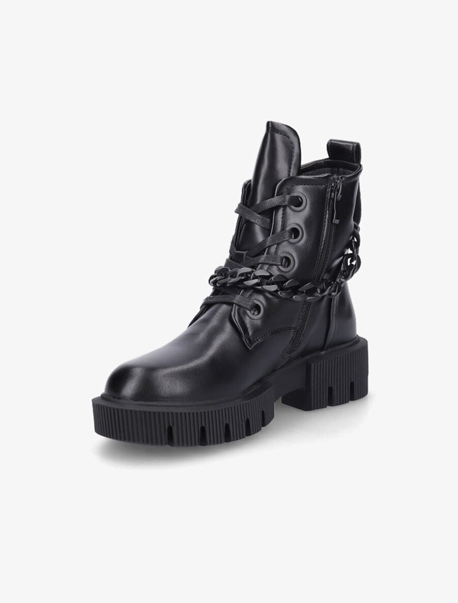 Boots militaire à chaîne - Noir - 3