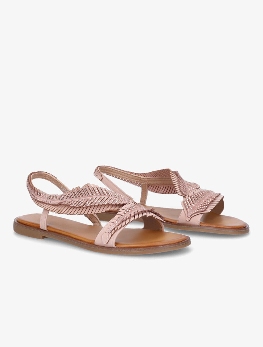 Nu-pieds fantaisies à strass - Rose - 4