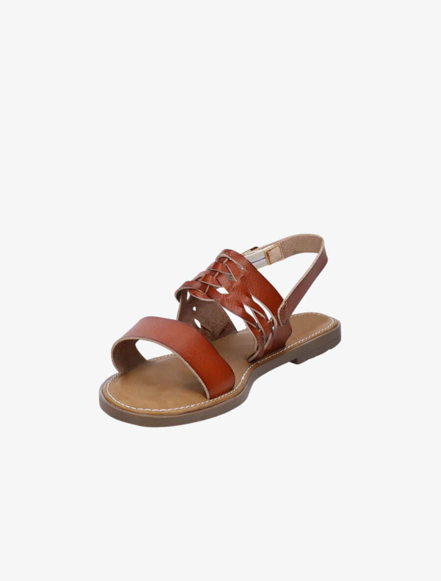 Nu-pieds classiques en simili - Marron - 3