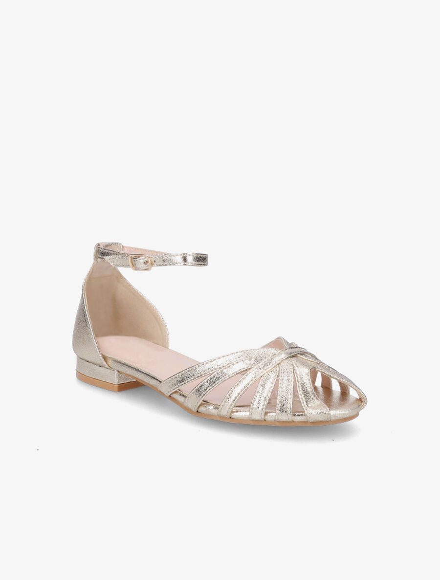 Nu-pieds multi-brides en simili - Or - 2