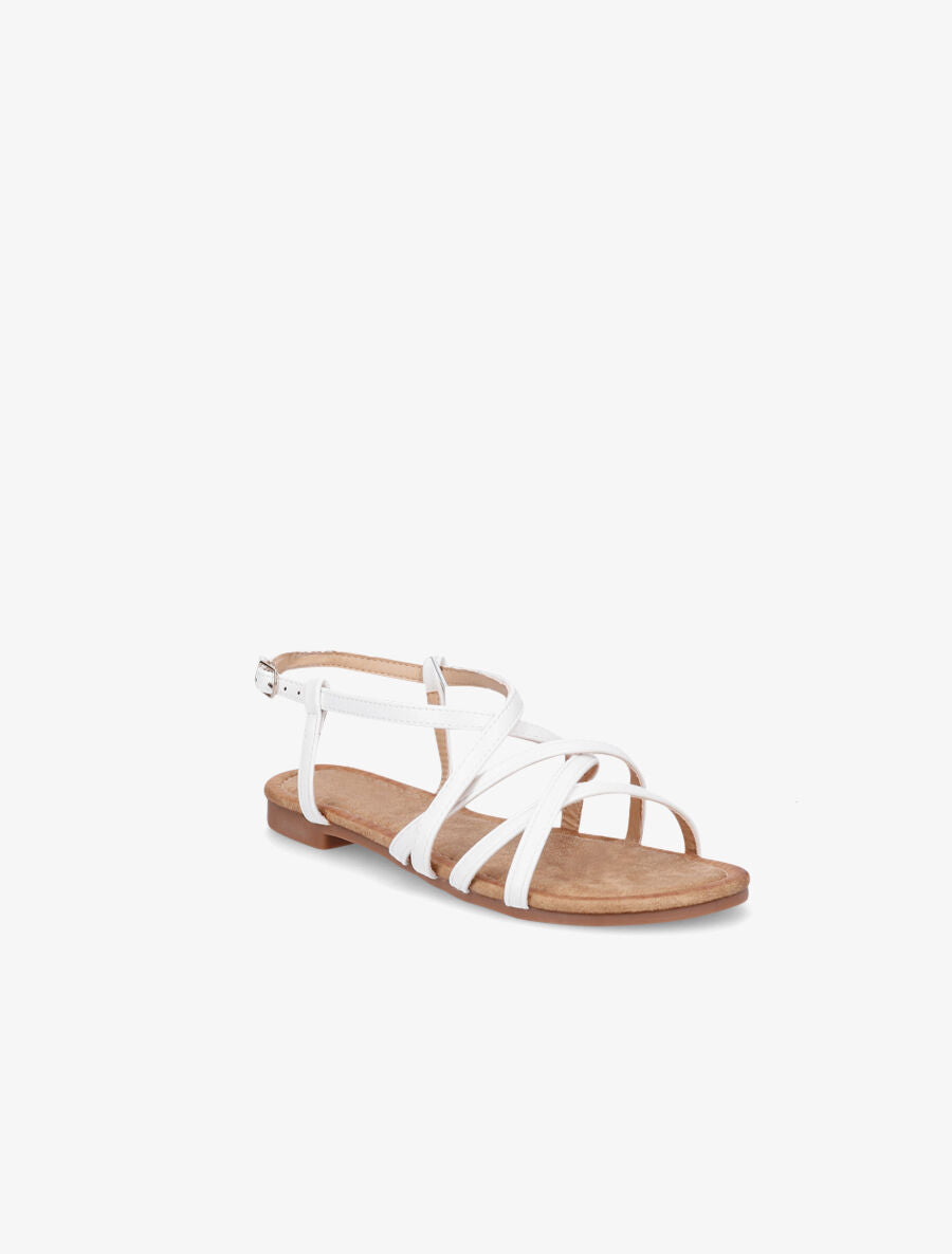 Nu-pieds croisés - Blanc - 2