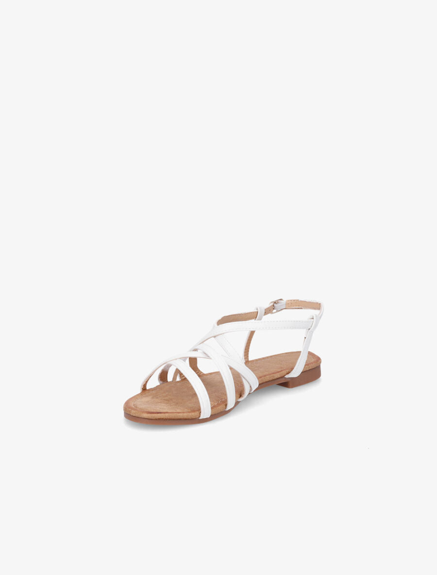 Nu-pieds croisés - Blanc - 3