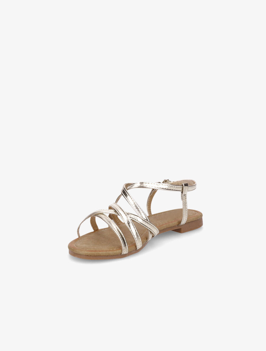 Nu-pieds croisés - Or - 3