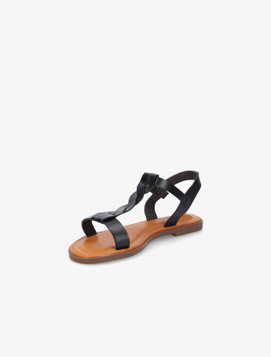 Nu-pieds torsadés - Noir - 3