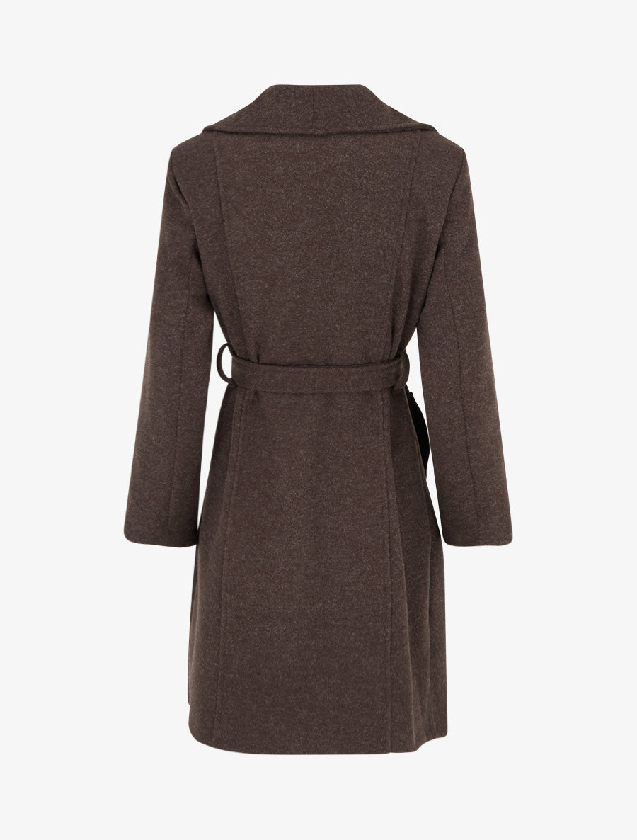 Duffle-coat uni à capuche - Marron - 2