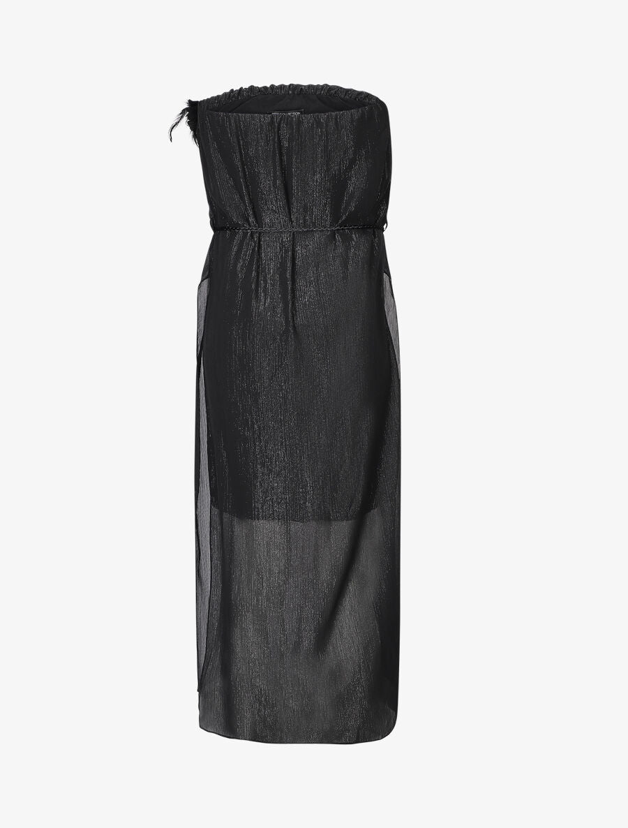 Robe bustier à broche - noir - 2