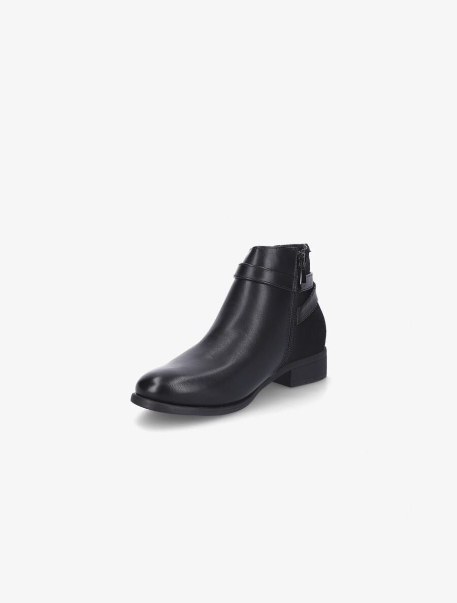 Boots lanières croisées noir - Noir - 3