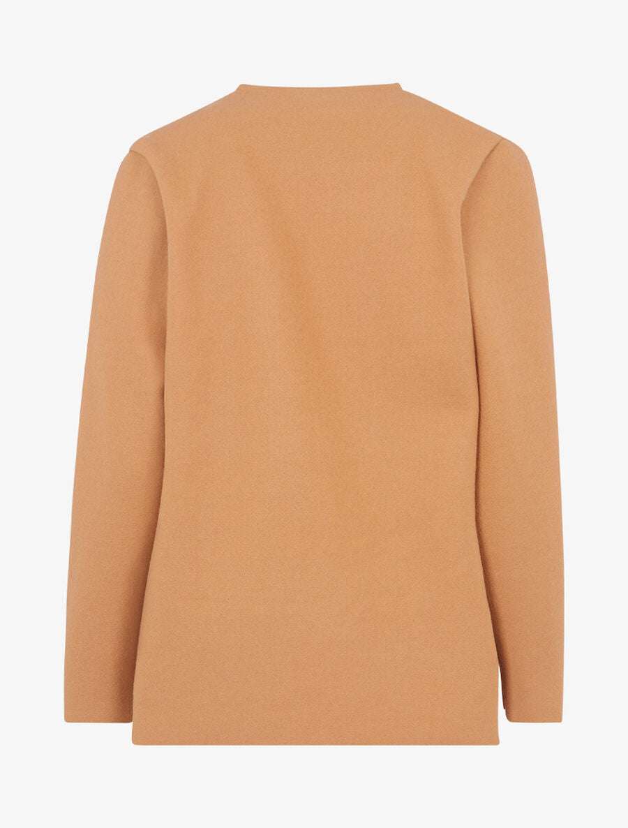 Veste casual en feutre - Camel - 2
