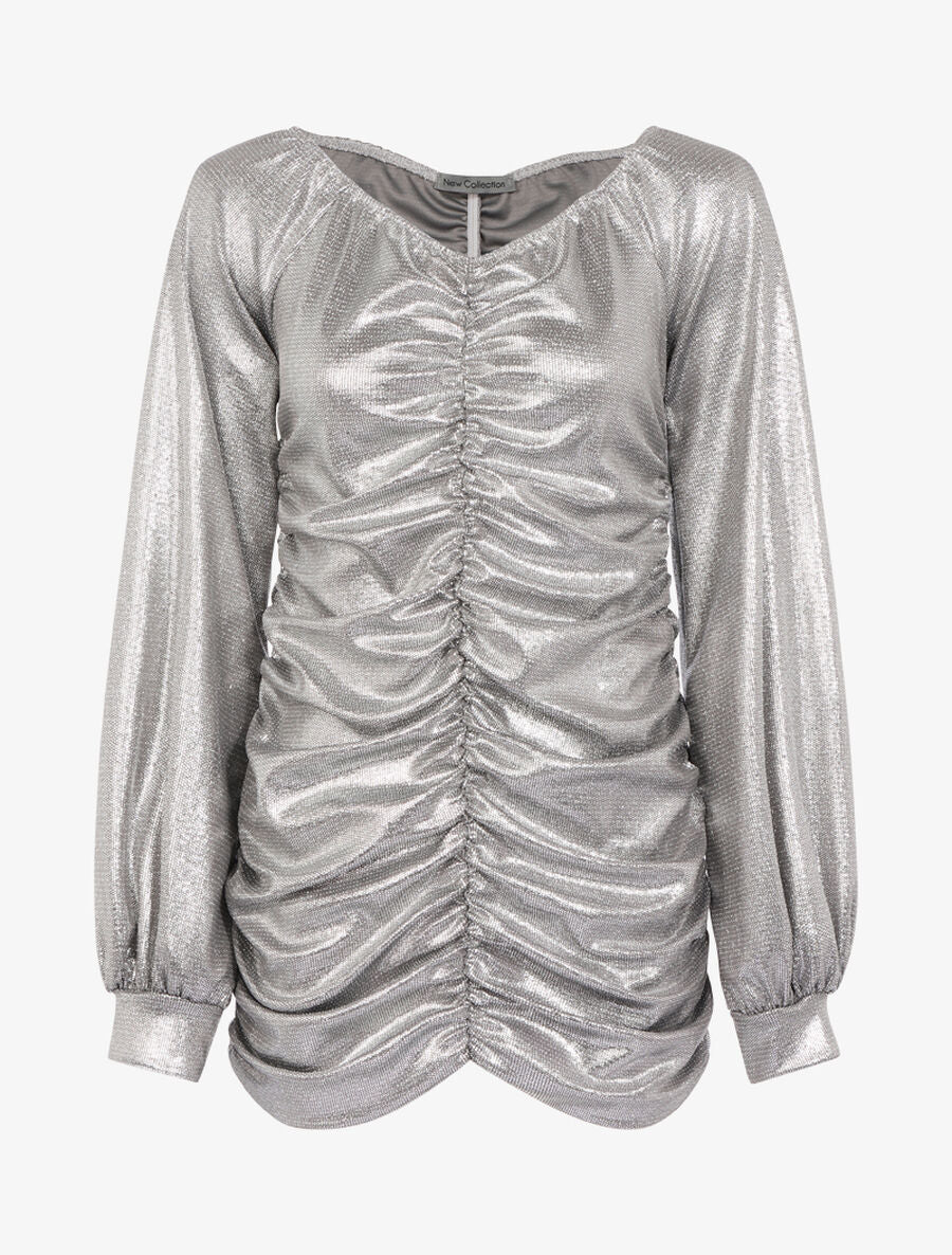 Tunique moulante irisée - Argent - 1