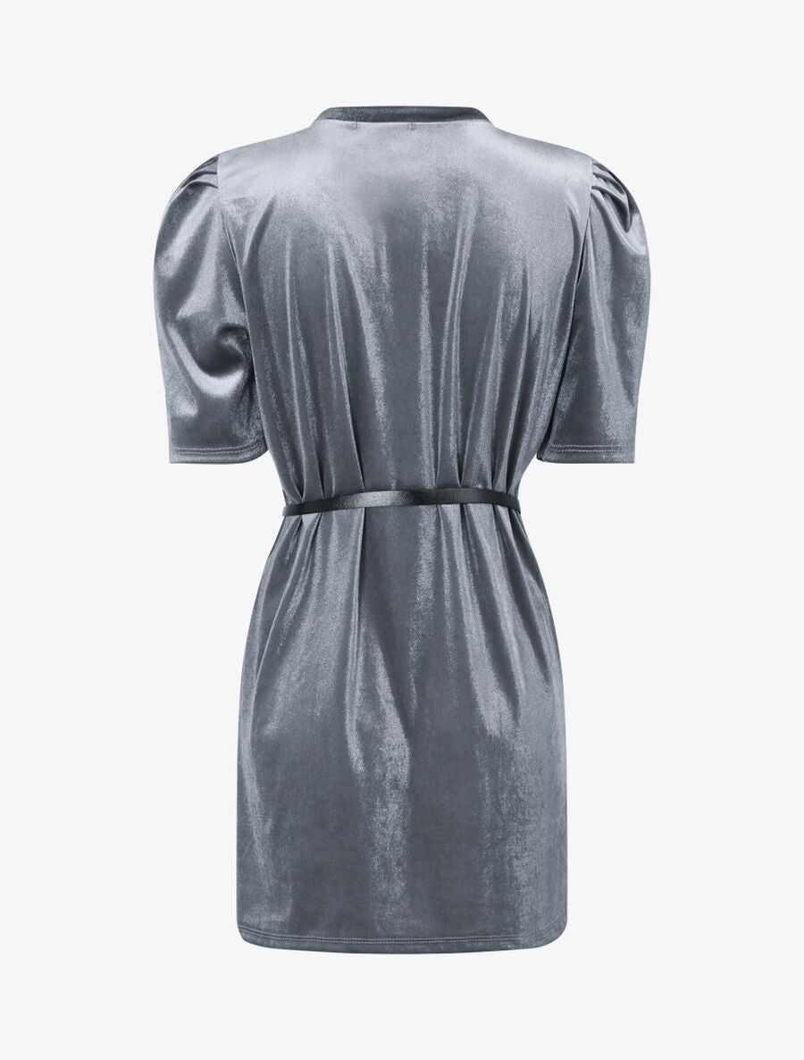 Tunique effet velours - Gris clair - 2