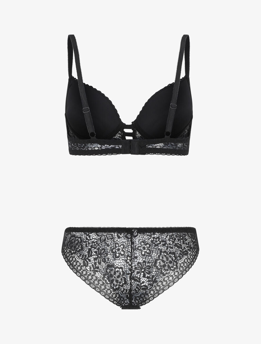 Ensemble en dentelle - Noir - 2