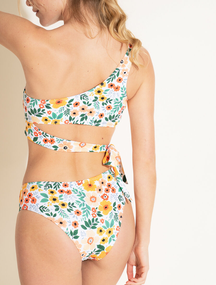 Bikini imprimé fleuri - Blanc - 2