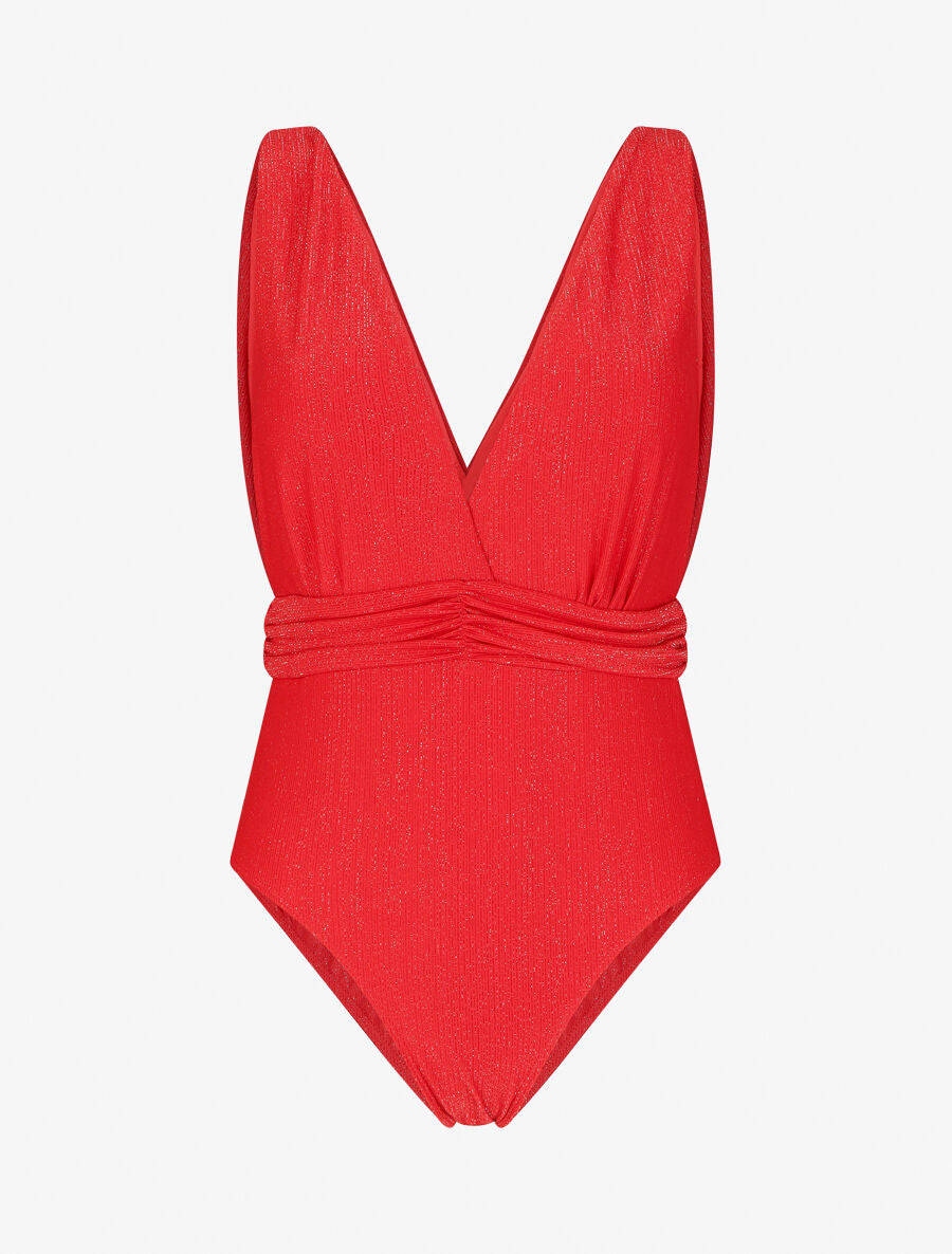 Maillot de bain une pièce irisé - Rouge - 5
