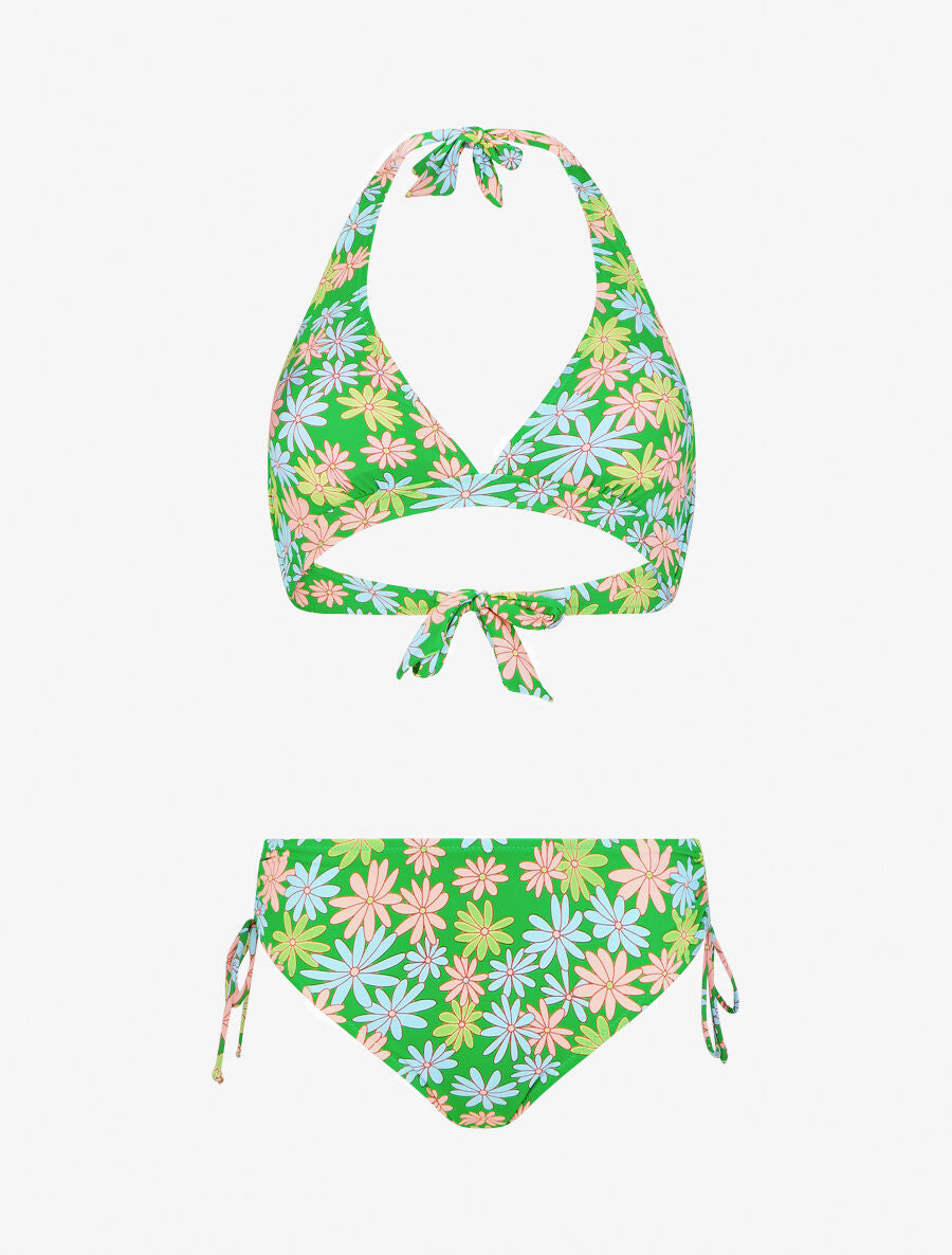 Bikini imprimé floral - Vert fluo - 3