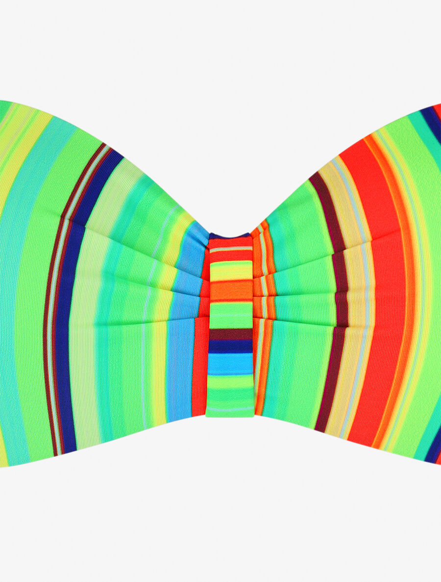 Bikini à imprimé rayures - Vert fluo - 3