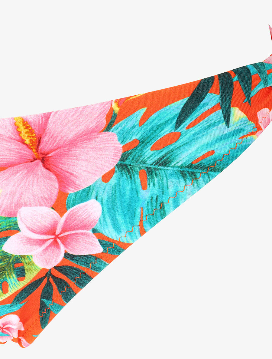 Bikini à imprimé tropical - Orange - 3