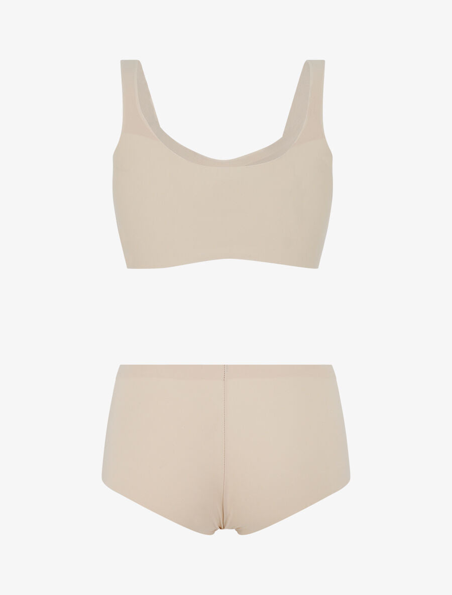 Ensemble brassière et shorty invisibles - Beige - 3