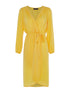 Robe fluide à manches ballon - jaune - 1