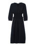 Robe fluide à taille élastiquée - noir - 1