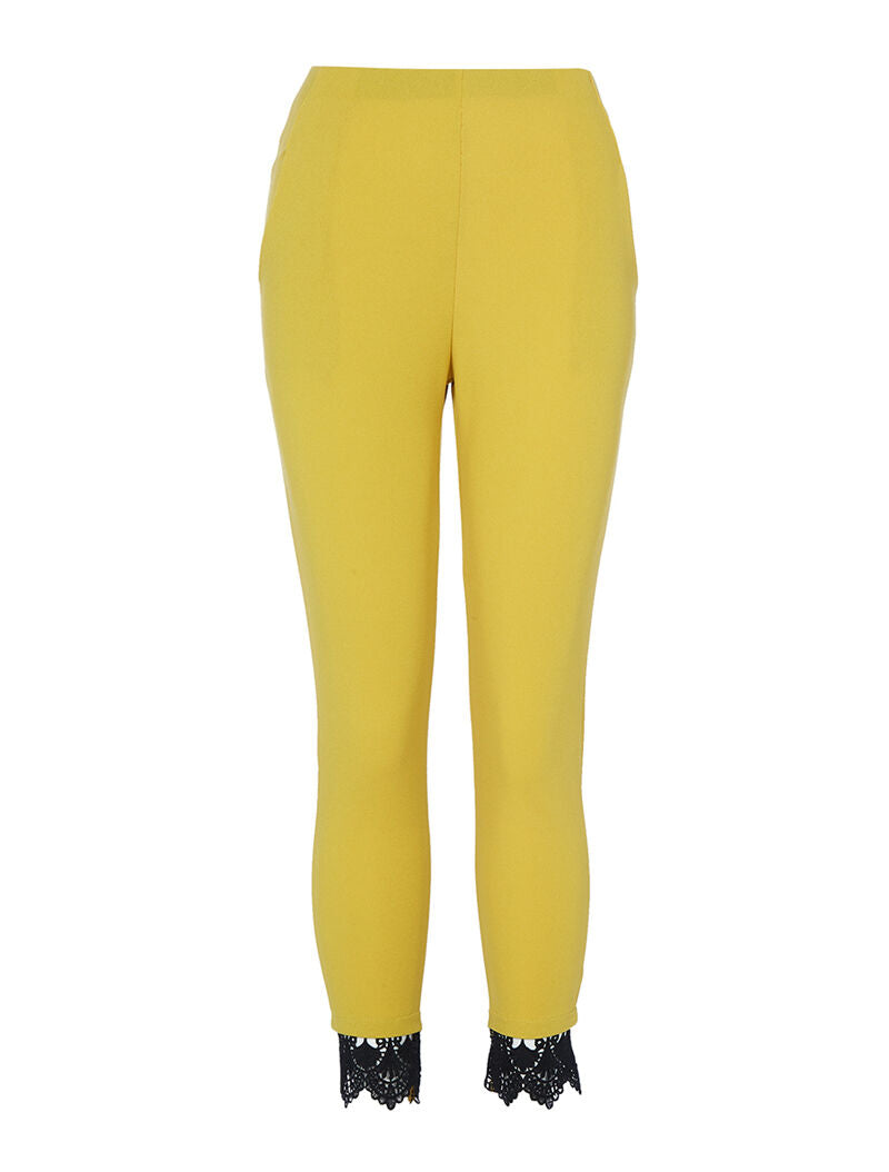 Pantaloni 7/8 con dettaglio all&